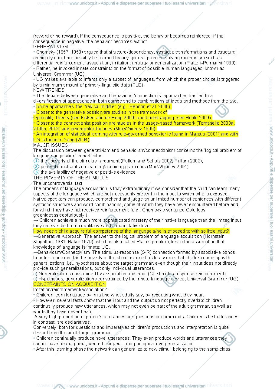 Anteprima pagina 2 — Langguage acquısıtıon