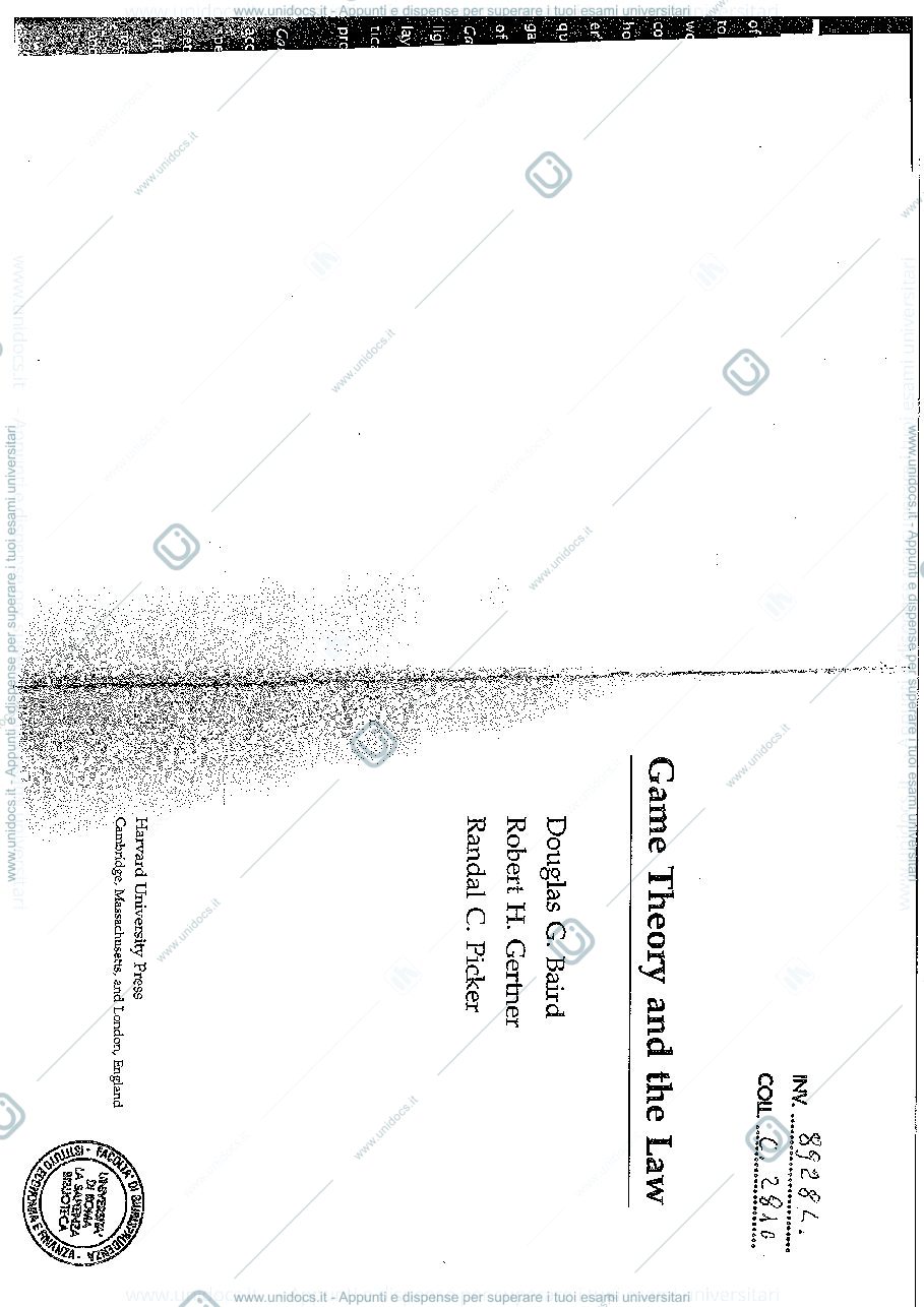 Anteprima pagina 1 — Game theory