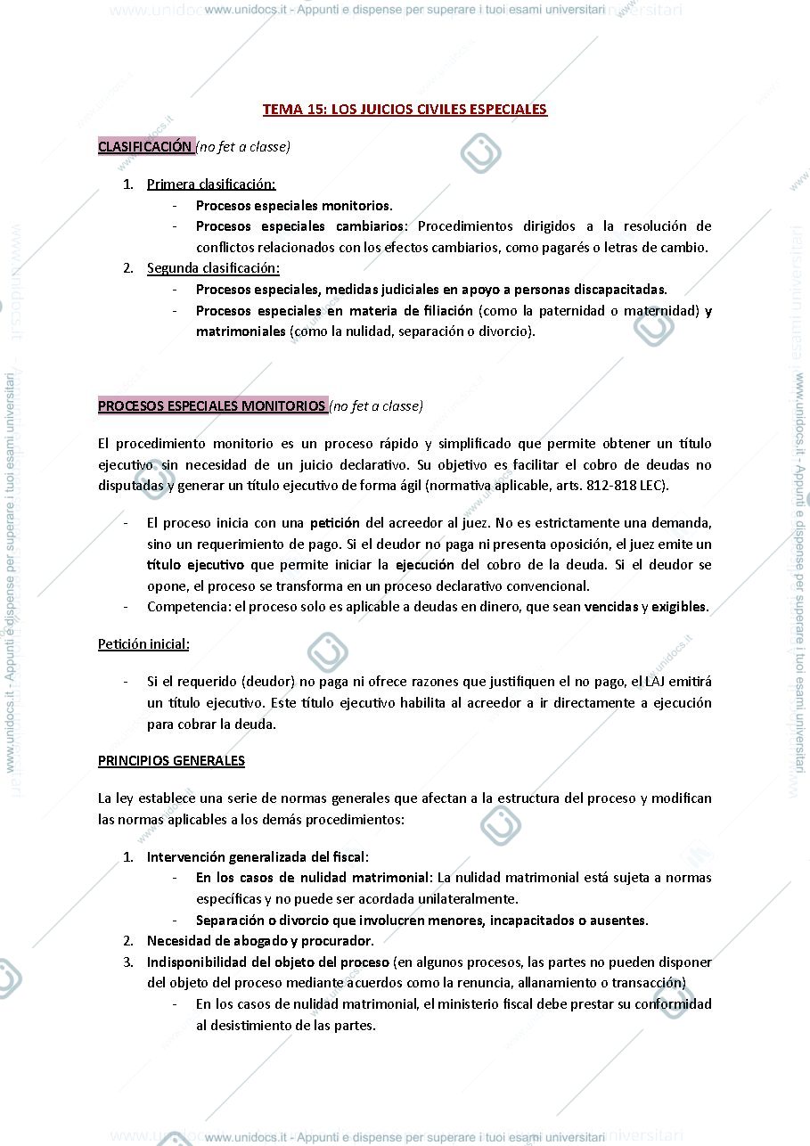 Anteprima pagina 1 — apunts procesal 