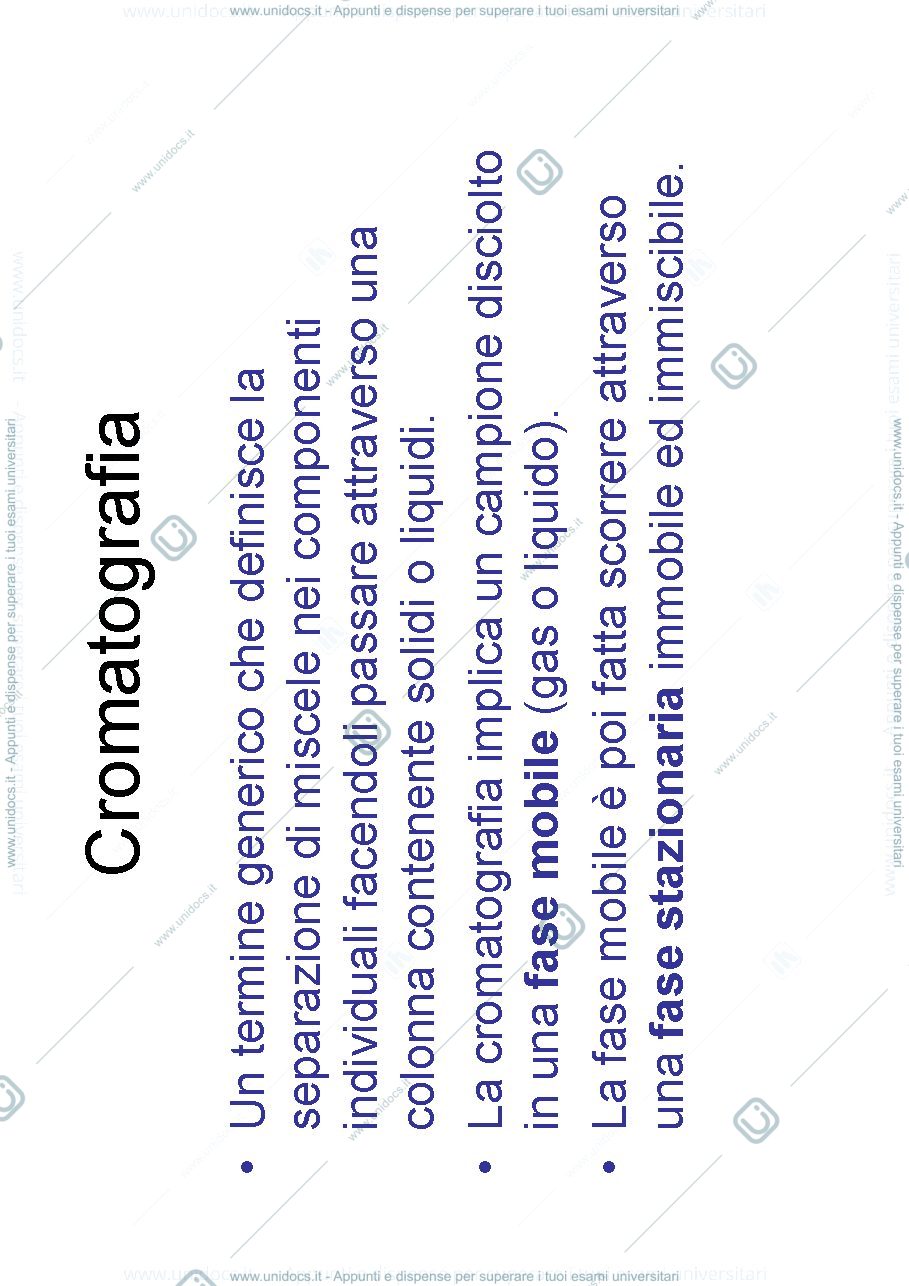 Anteprima pagina 1 — Cromatografia
