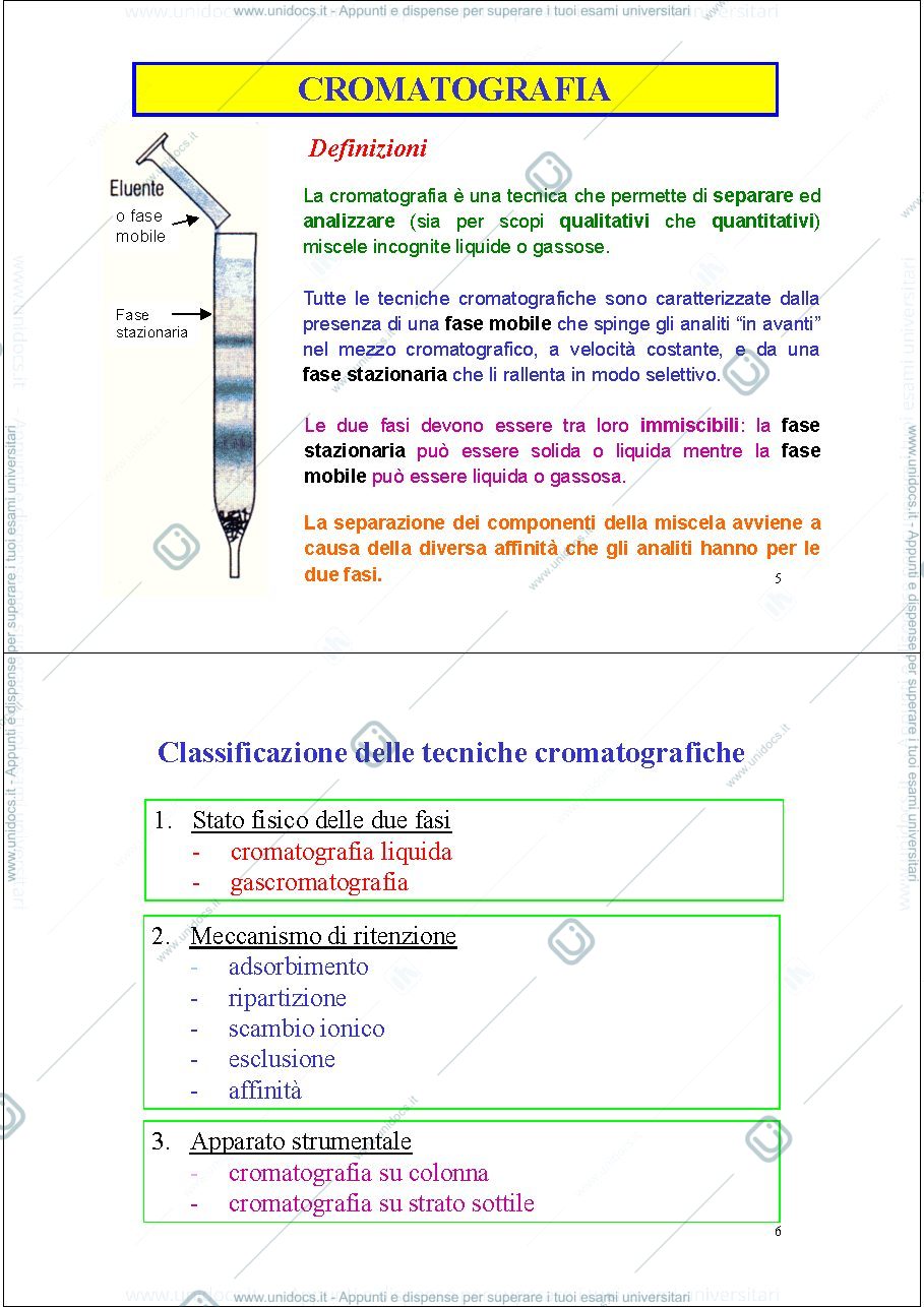 Anteprima pagina 3 — Cromatografia