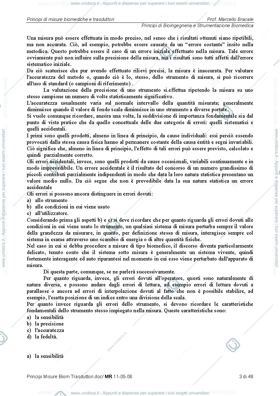 Anteprima pagina 3 — Principi Misure Biom Trasduttori