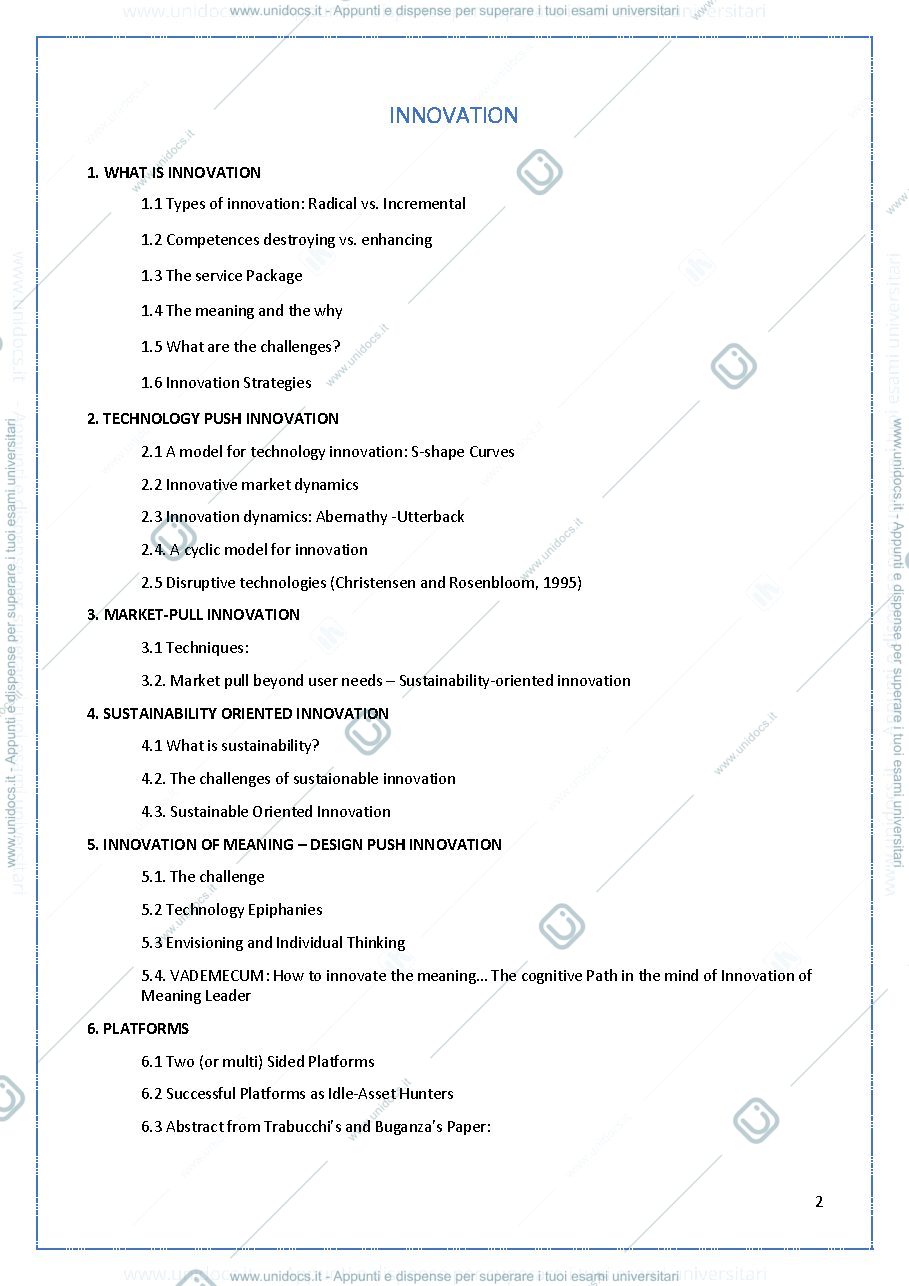 Anteprima pagina 2 — Leadership and Innovation-Notes-Exam