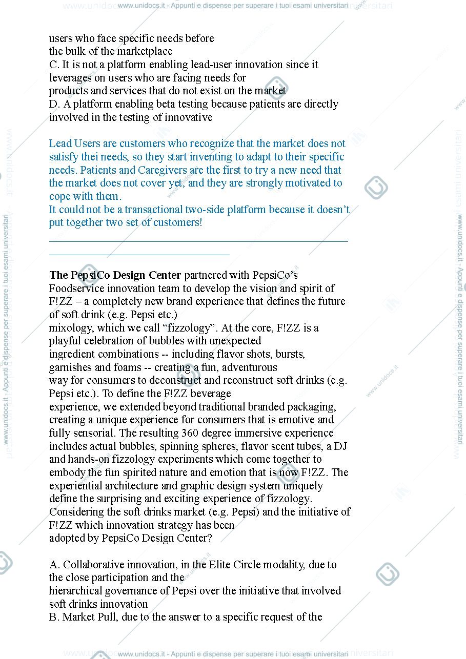Anteprima pagina 2 — Domande esame innovation
