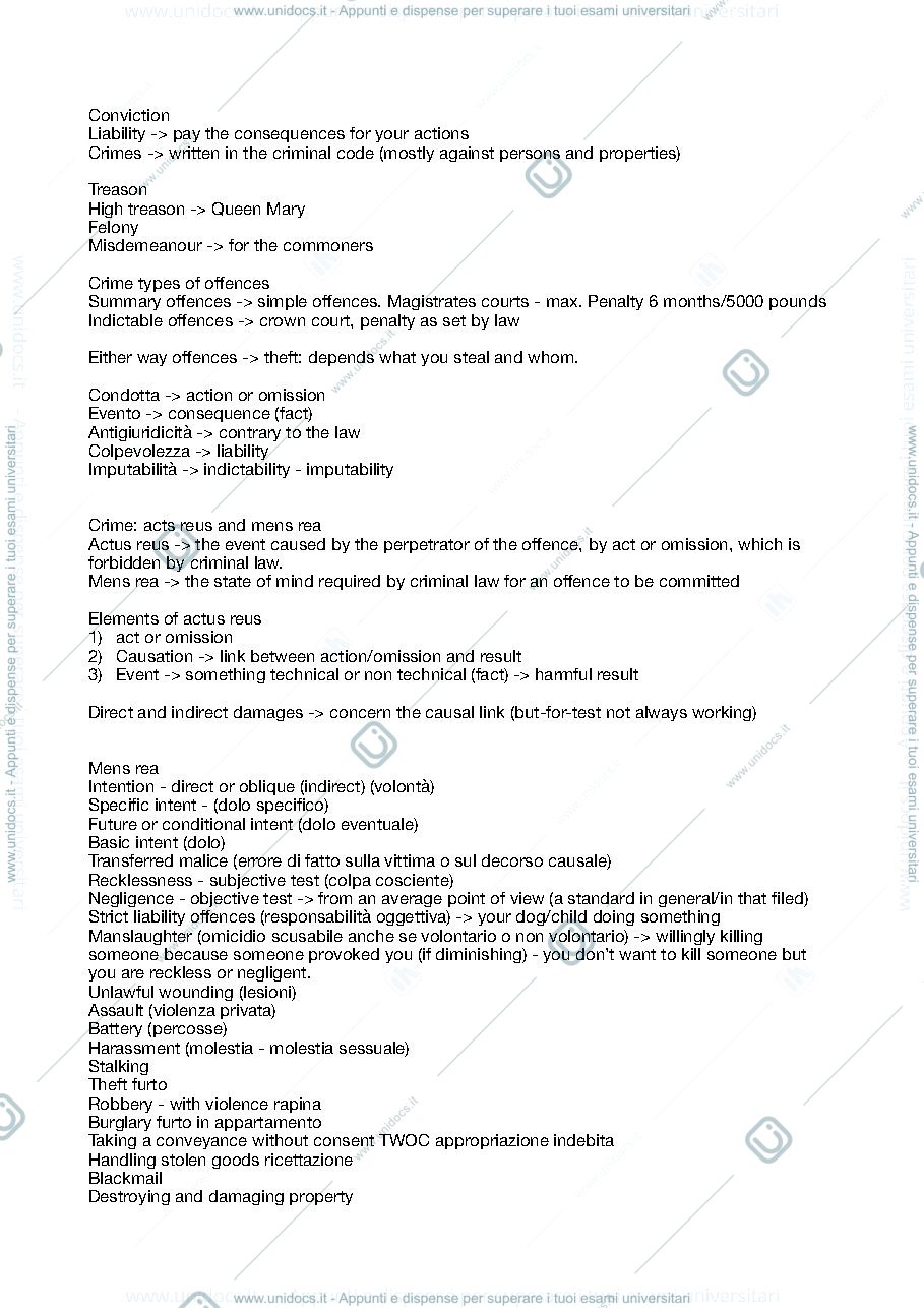 Anteprima pagina 2 — Notes Legal English 