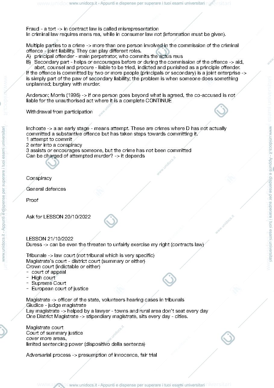 Anteprima pagina 3 — Notes Legal English 