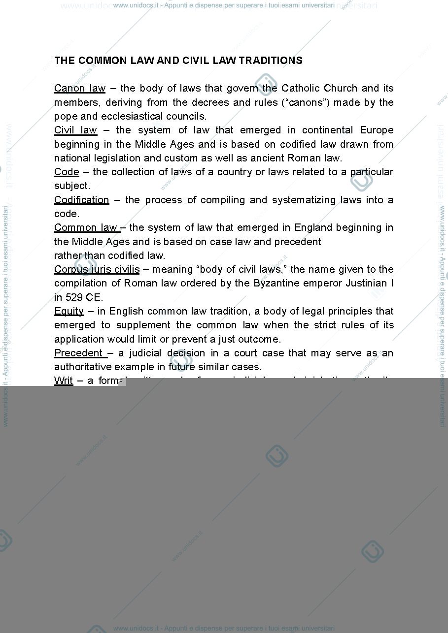Anteprima pagina 1 — Advanced legal English