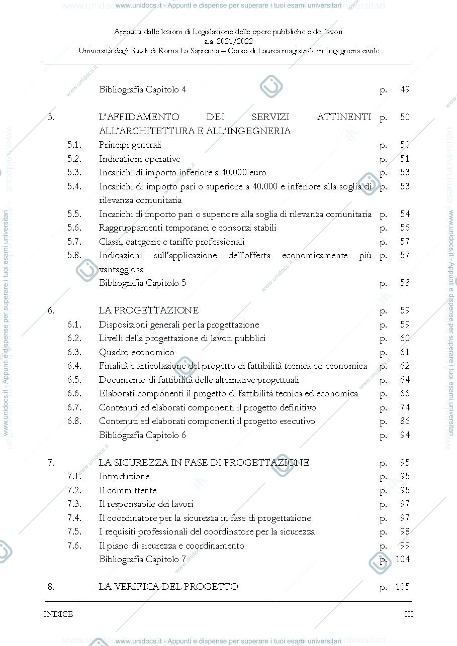 Anteprima pagina 3 — Appunti Legislazione delle opere pubbliche e dei lavori