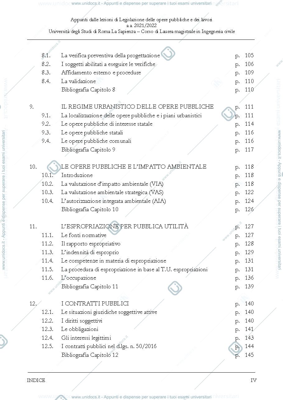 Anteprima pagina 4 — Appunti Legislazione delle opere pubbliche e dei lavori