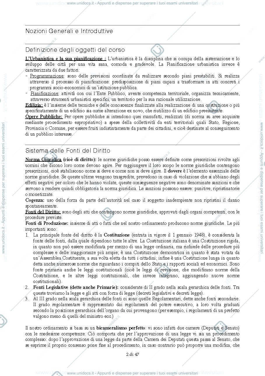 Anteprima pagina 2 — Appunti di diritto urbanistico 