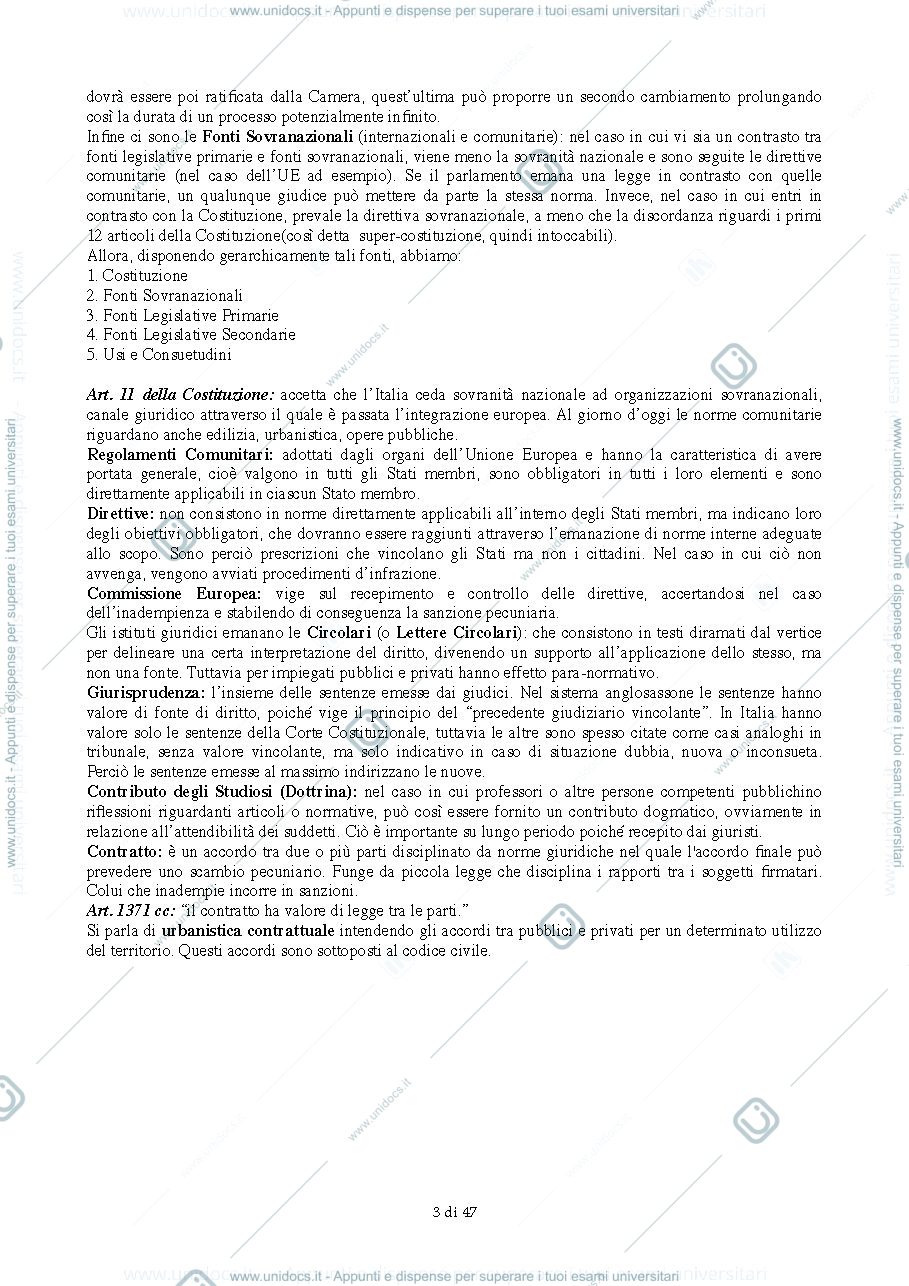 Anteprima pagina 3 — Appunti di diritto urbanistico 