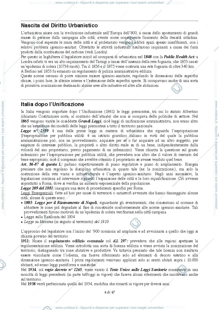 Anteprima pagina 4 — Appunti di diritto urbanistico 