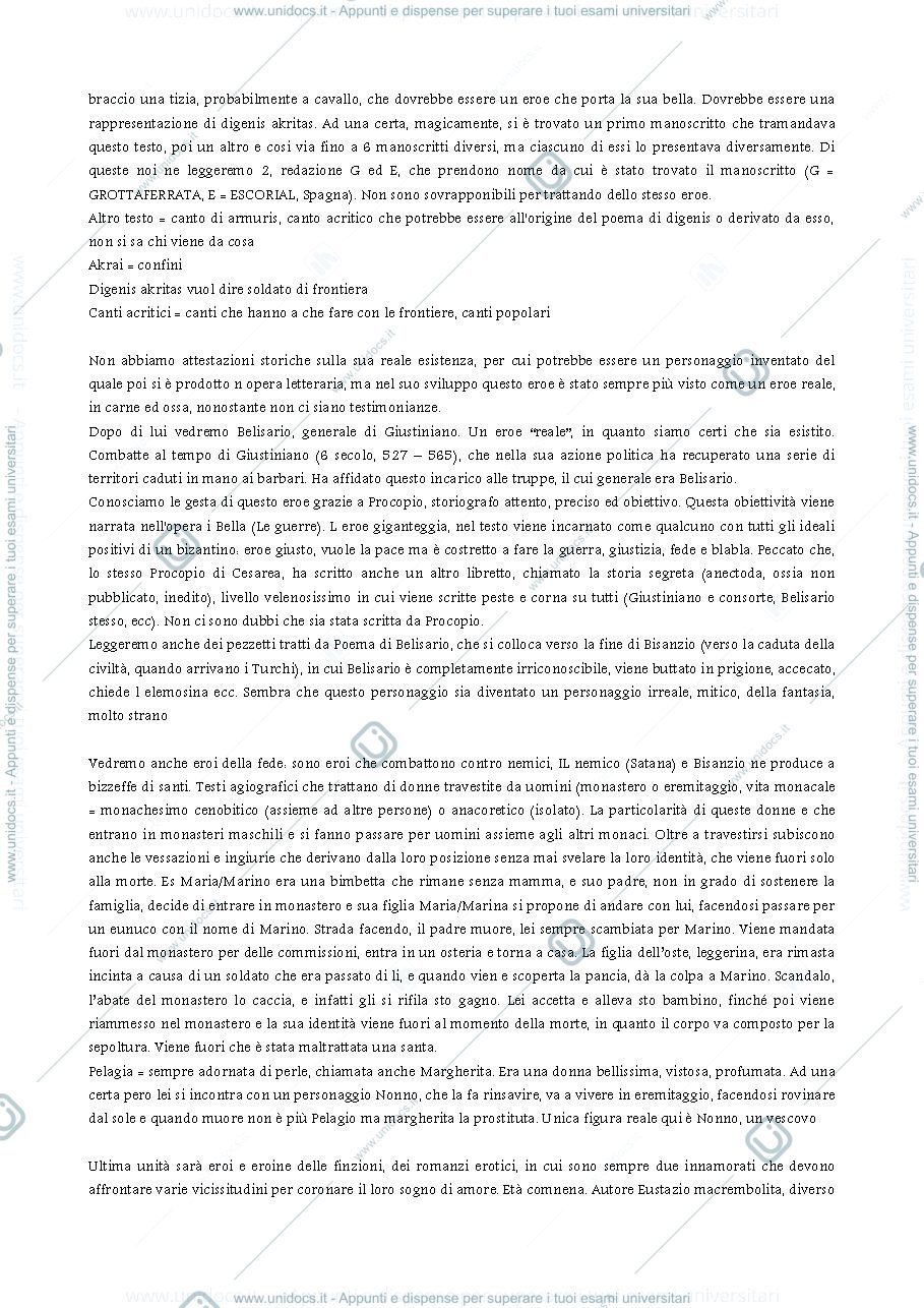 Anteprima pagina 2 — Appunti Unità 0 - Introduzione a Bisanzio