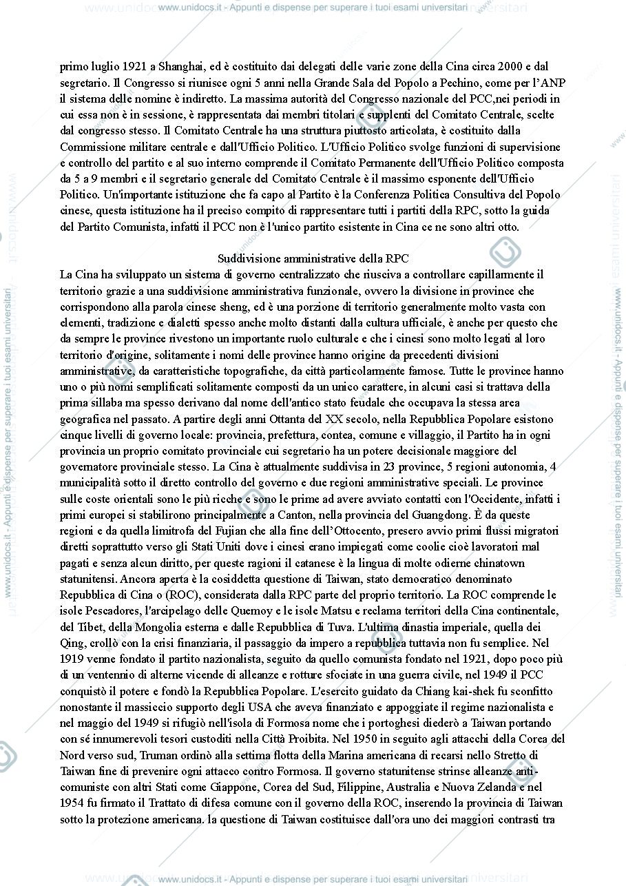 Anteprima pagina 3 — Letteratura cinese 1 appunti