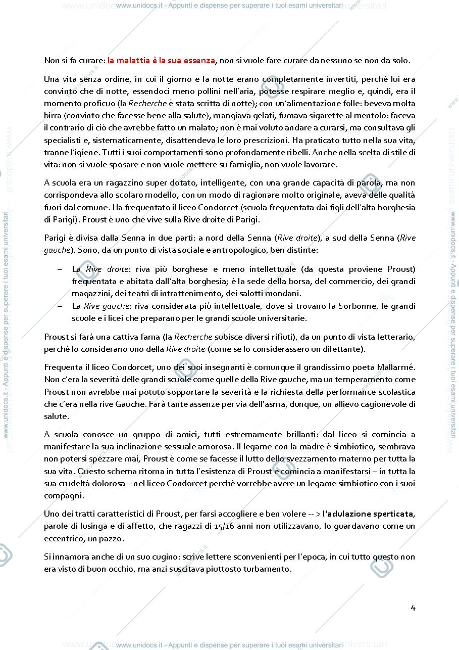 Anteprima pagina 4 — Proust e À la recherche du temps perdu