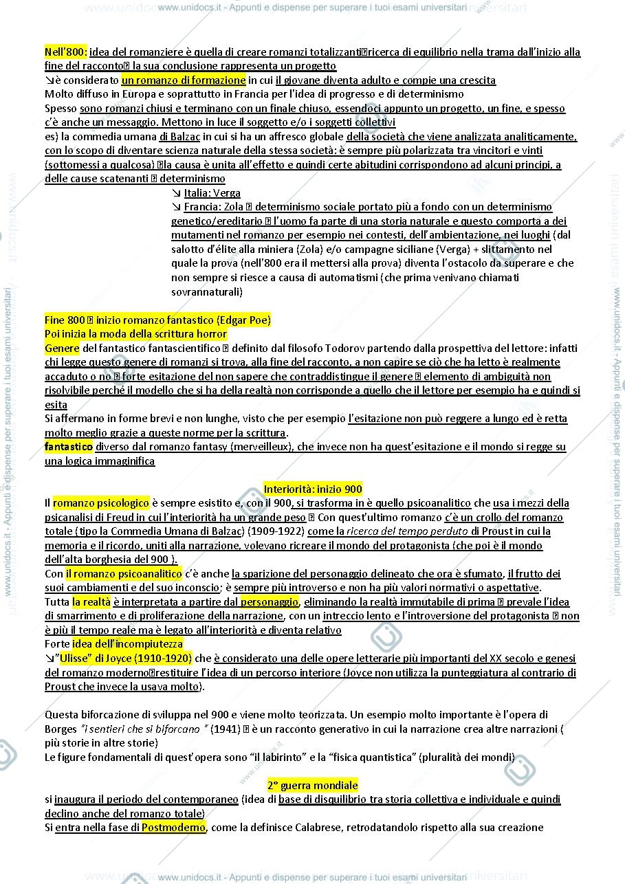 Anteprima pagina 4 — Letteratura francese contemporanea anno 2019/2020
