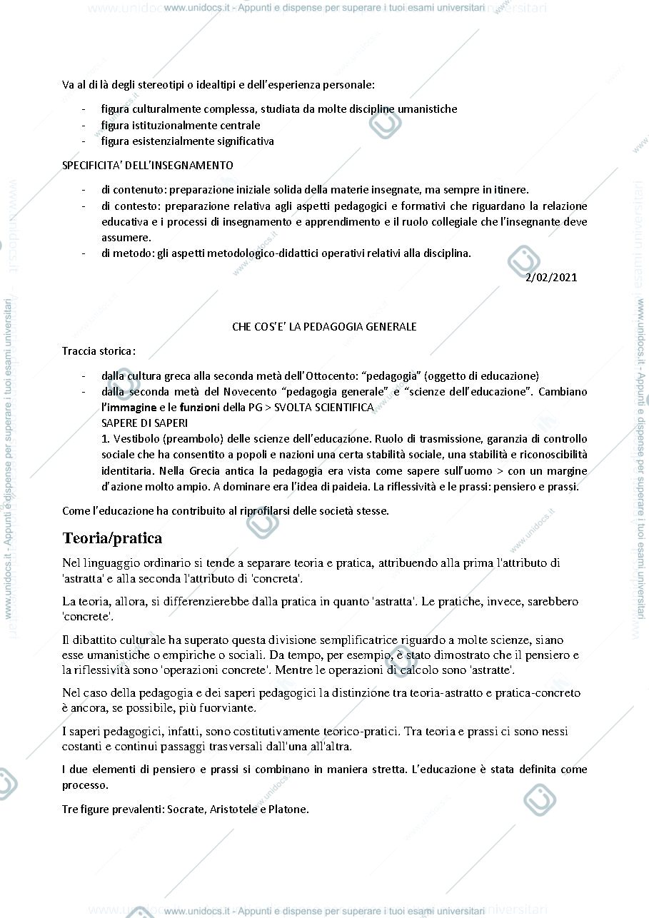 Anteprima pagina 3 — pedagogia generale 