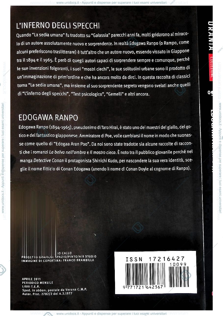 Anteprima pagina 1 — Edogawa Ranpo, "Il bruco"