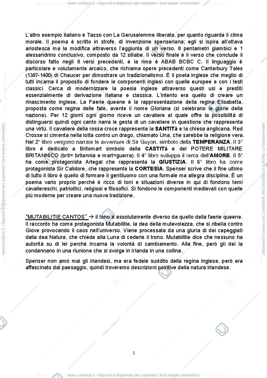 Anteprima pagina 3 — letteratura inglese  di Fantacini 