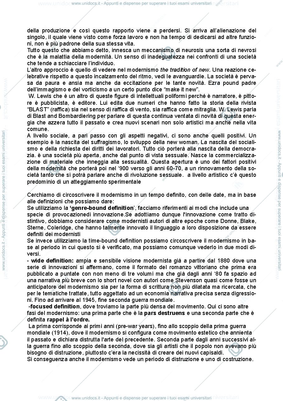 Anteprima pagina 2 — Modernismo