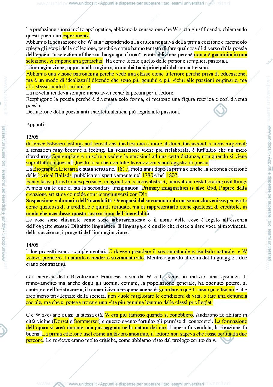 Anteprima pagina 2 — Appunti di Letteratura Inglese C modulo 2.