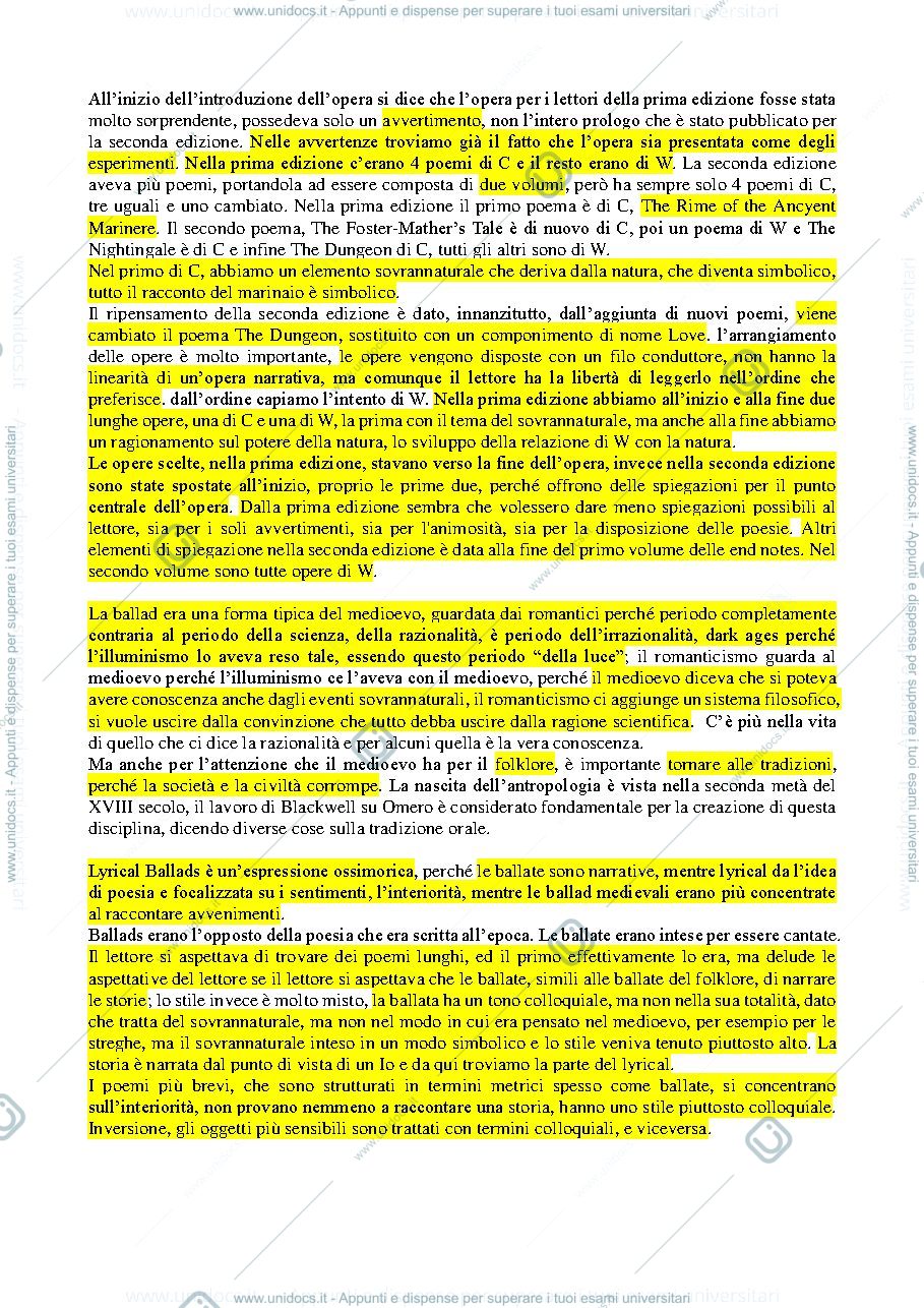 Anteprima pagina 3 — Appunti di Letteratura Inglese C modulo 2.