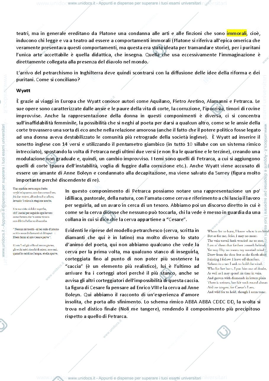 Anteprima pagina 2 — Appunti letteratura inglese