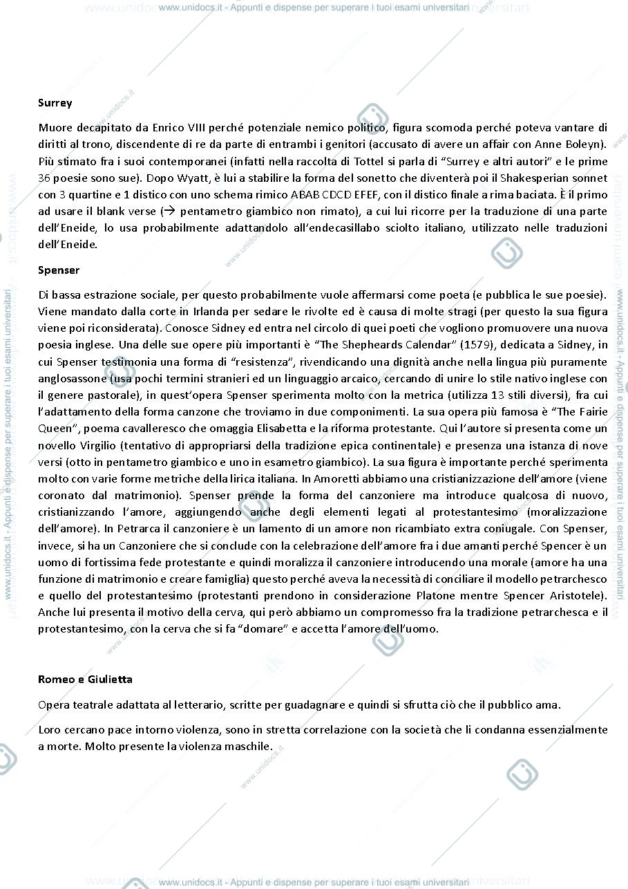 Anteprima pagina 3 — Appunti letteratura inglese