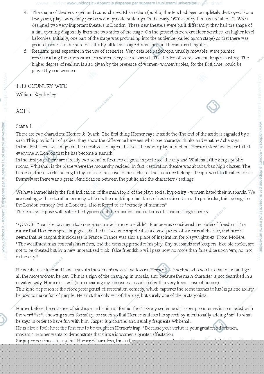 Anteprima pagina 1 — Letteratura inglese 
