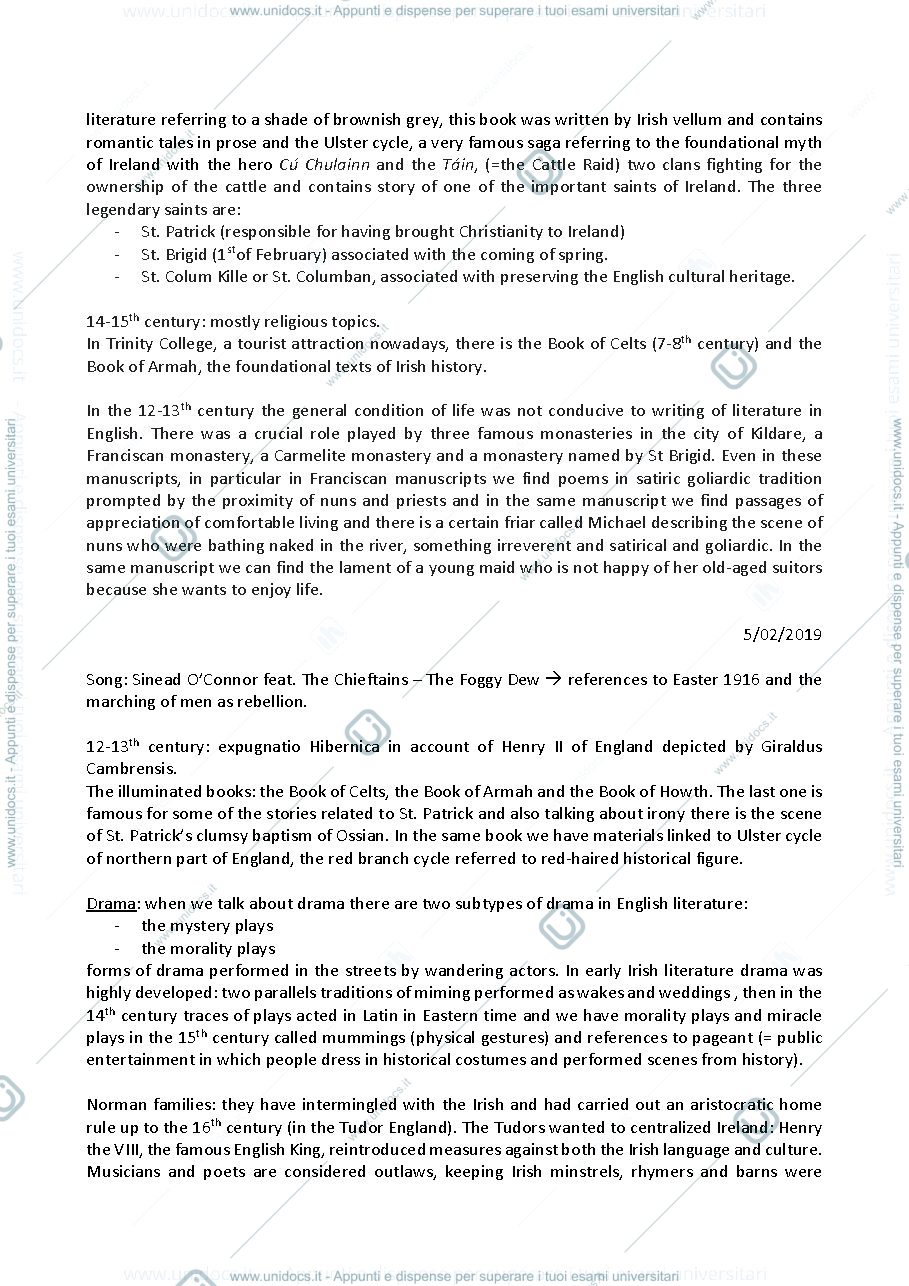 Anteprima pagina 3 — Anglo - Irish Literature