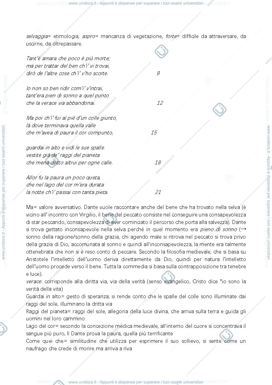 Anteprima pagina 3 — Canti I-X Inferno Dante