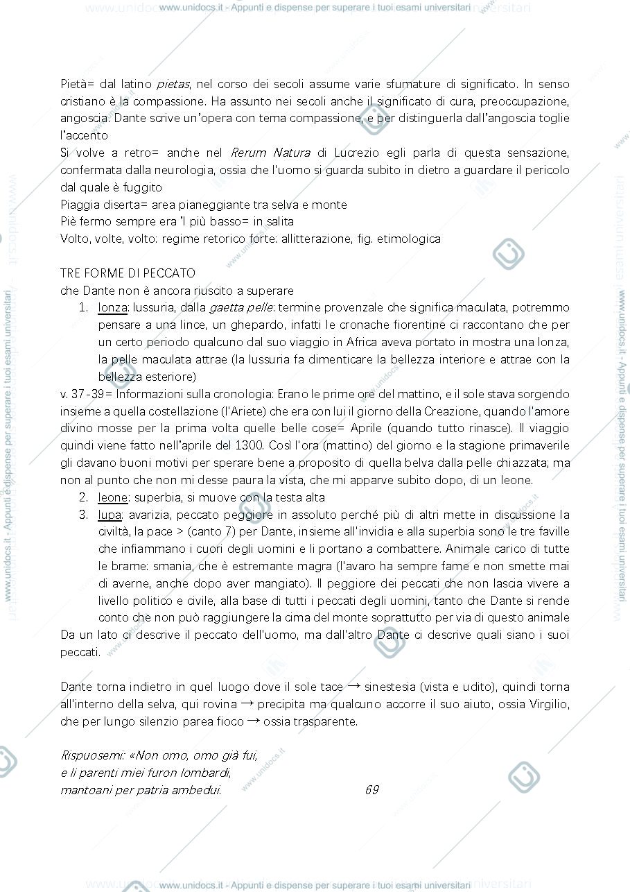 Anteprima pagina 4 — Canti I-X Inferno Dante