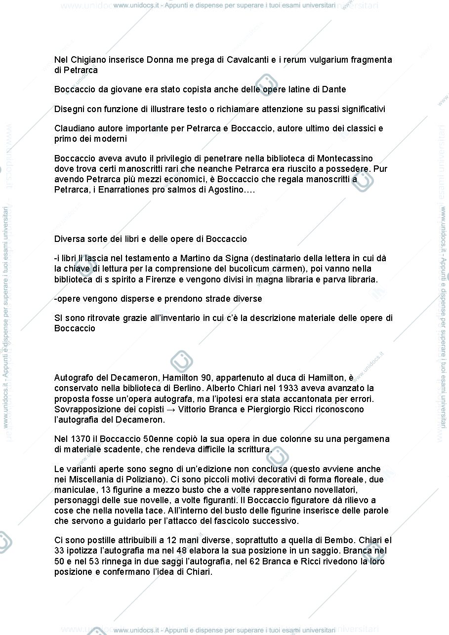 Anteprima pagina 3 — BOCCACCIO appunti
