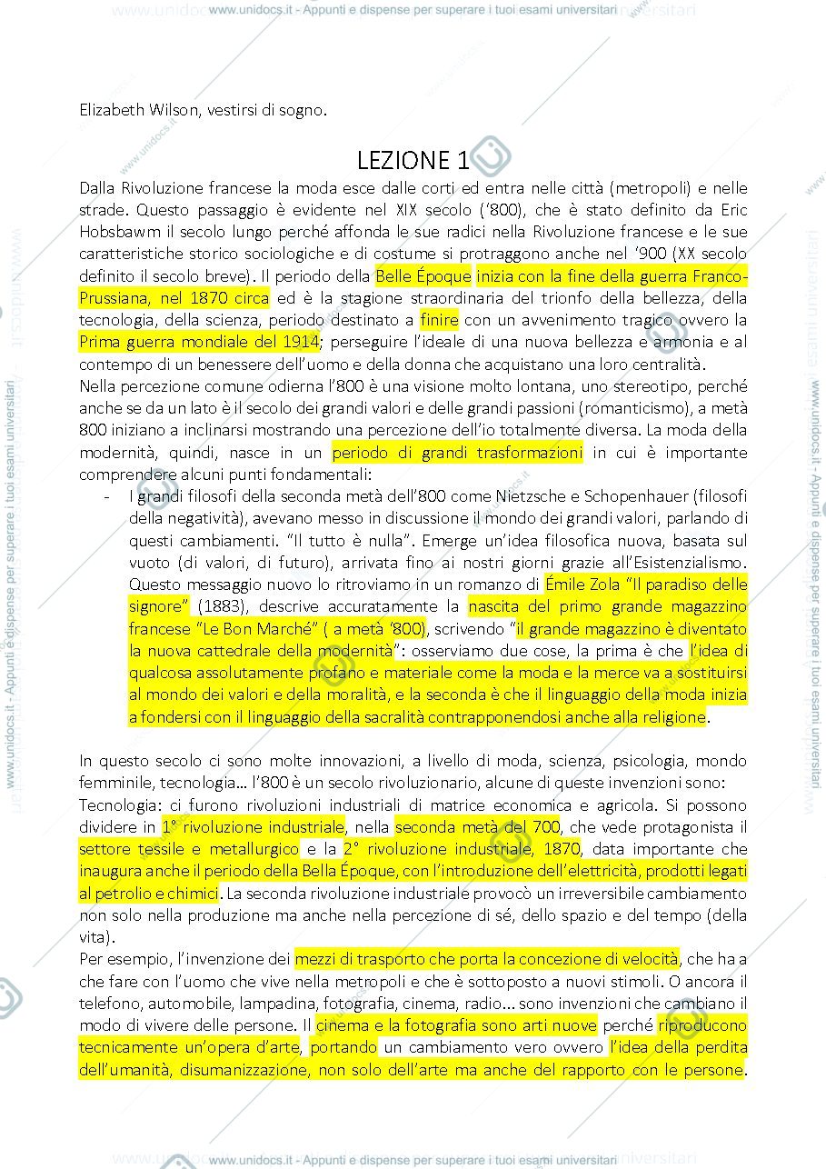 Anteprima pagina 1 — lezioni letteratura italiana contemporanea