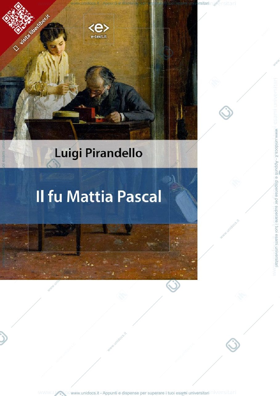 Anteprima pagina 1 — Il fu Mattia Pascal