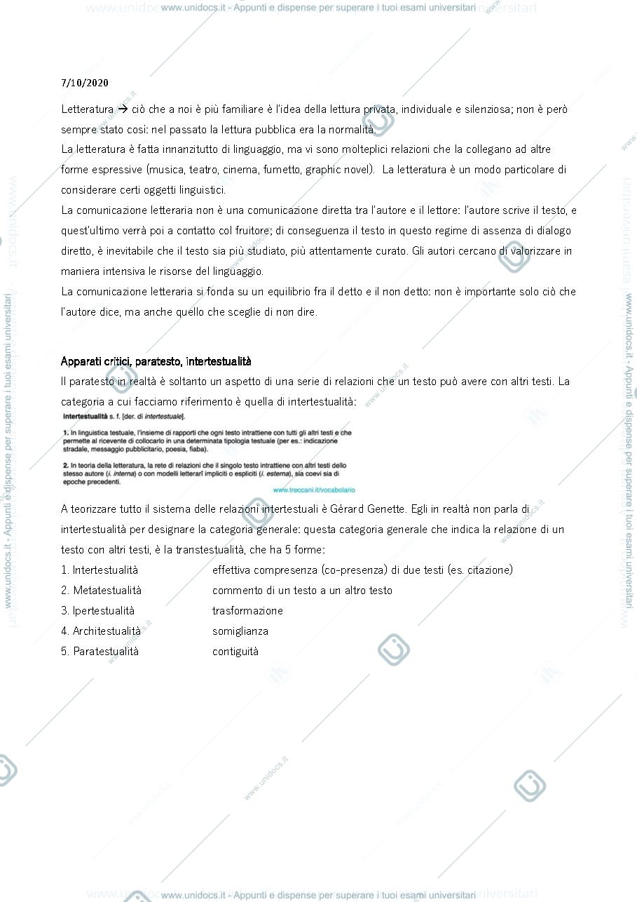 Anteprima pagina 1 — APPUNTI