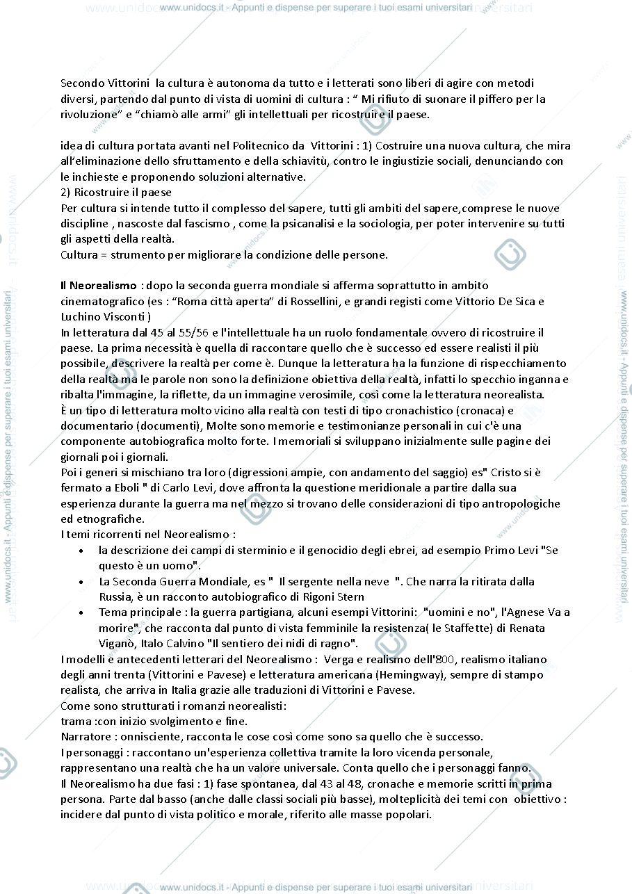 Anteprima pagina 3 — Letteratura contemporanea italiana (Lo Monaco)