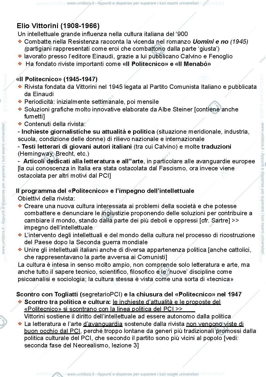 Anteprima pagina 2 — appunti letteratura