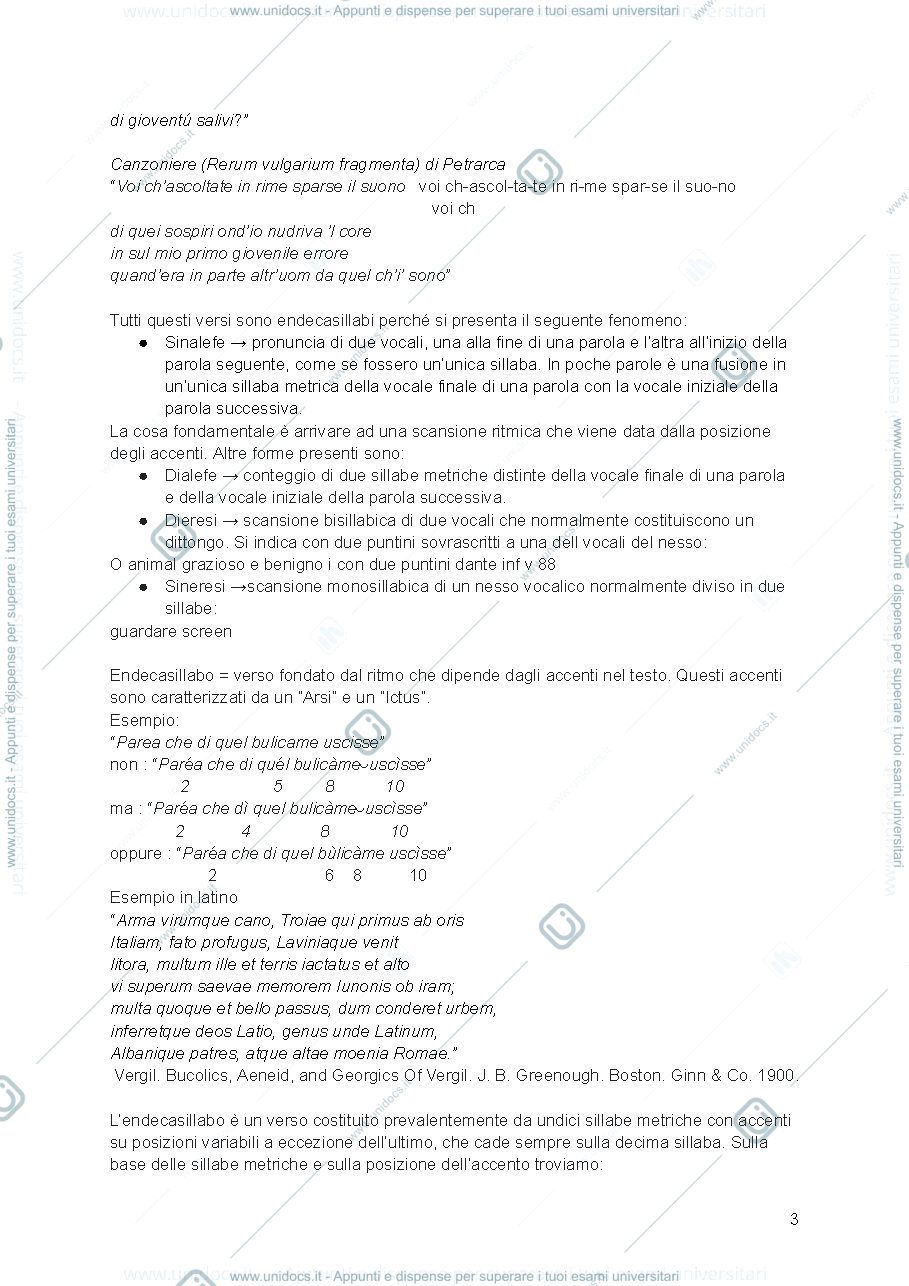 Anteprima pagina 3 — Appunti prima parte di letteratura italiana e 