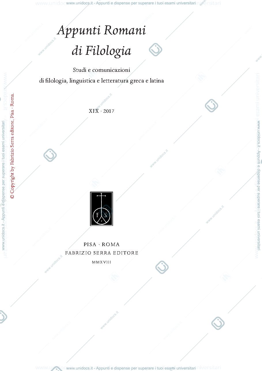 Anteprima pagina 1 — Appunti Romani
di Filologia