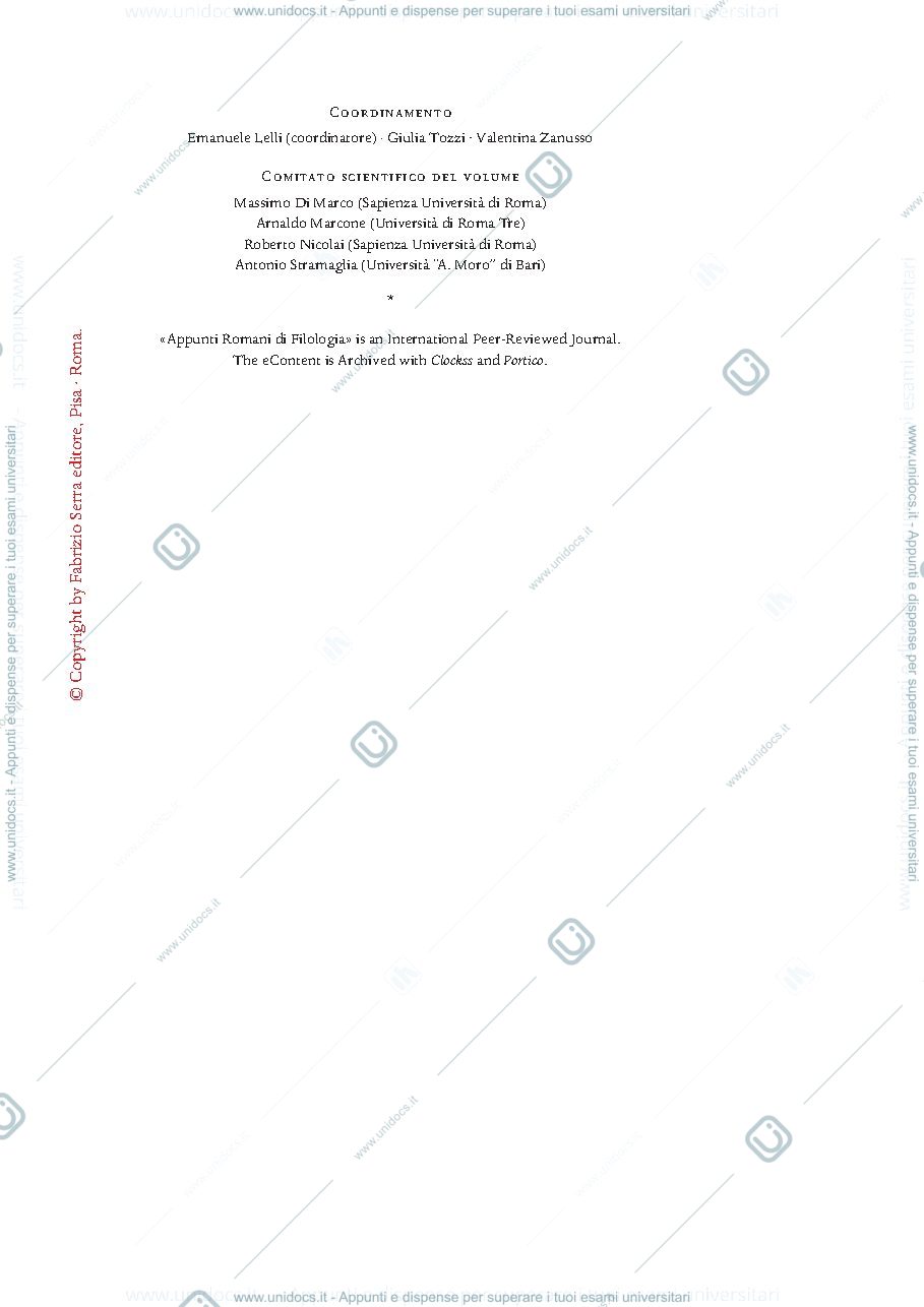 Anteprima pagina 2 — Appunti Romani
di Filologia