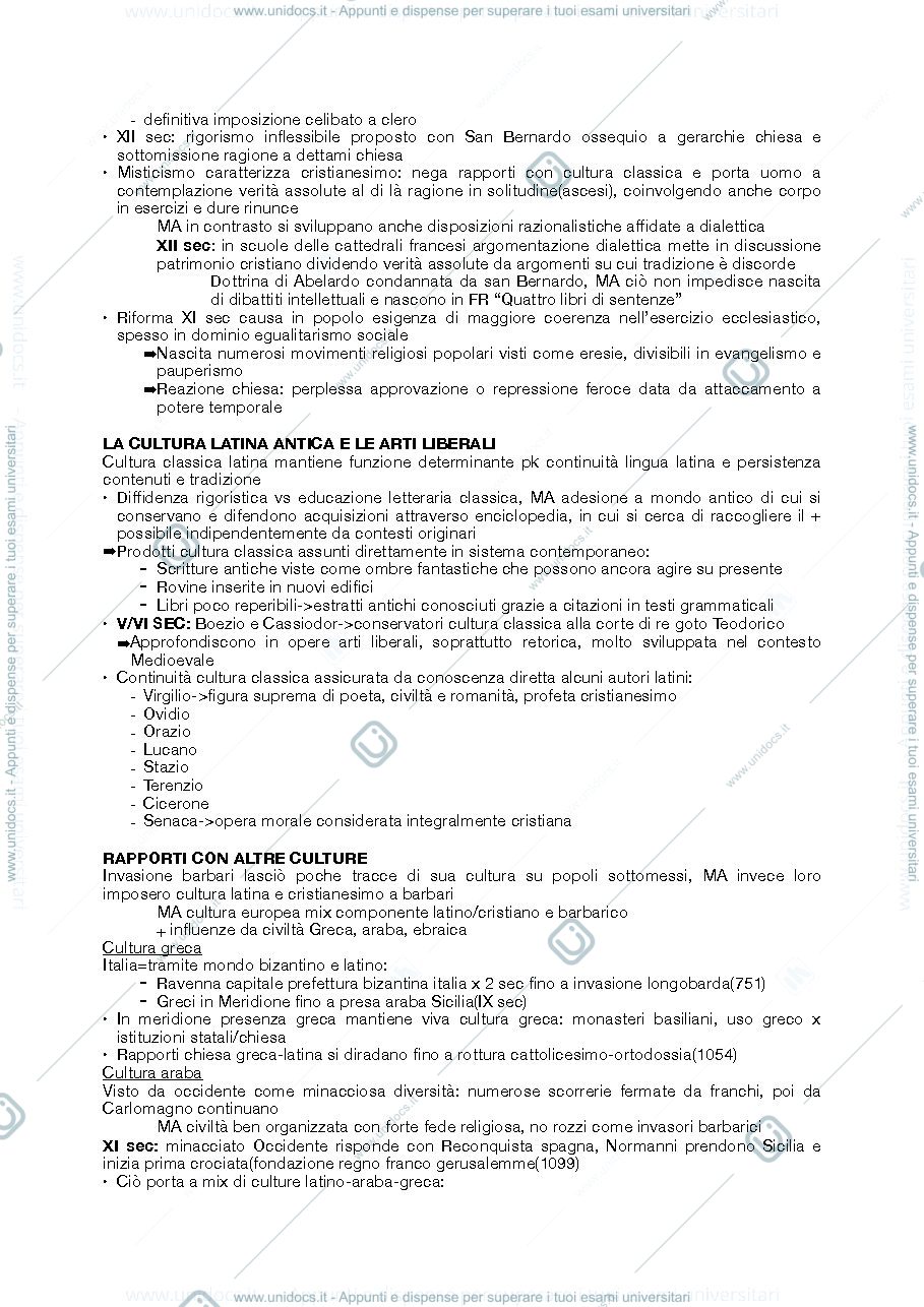 Anteprima pagina 3 — Riassunti "storia della letteratura italiana: dalle origini al 1300"