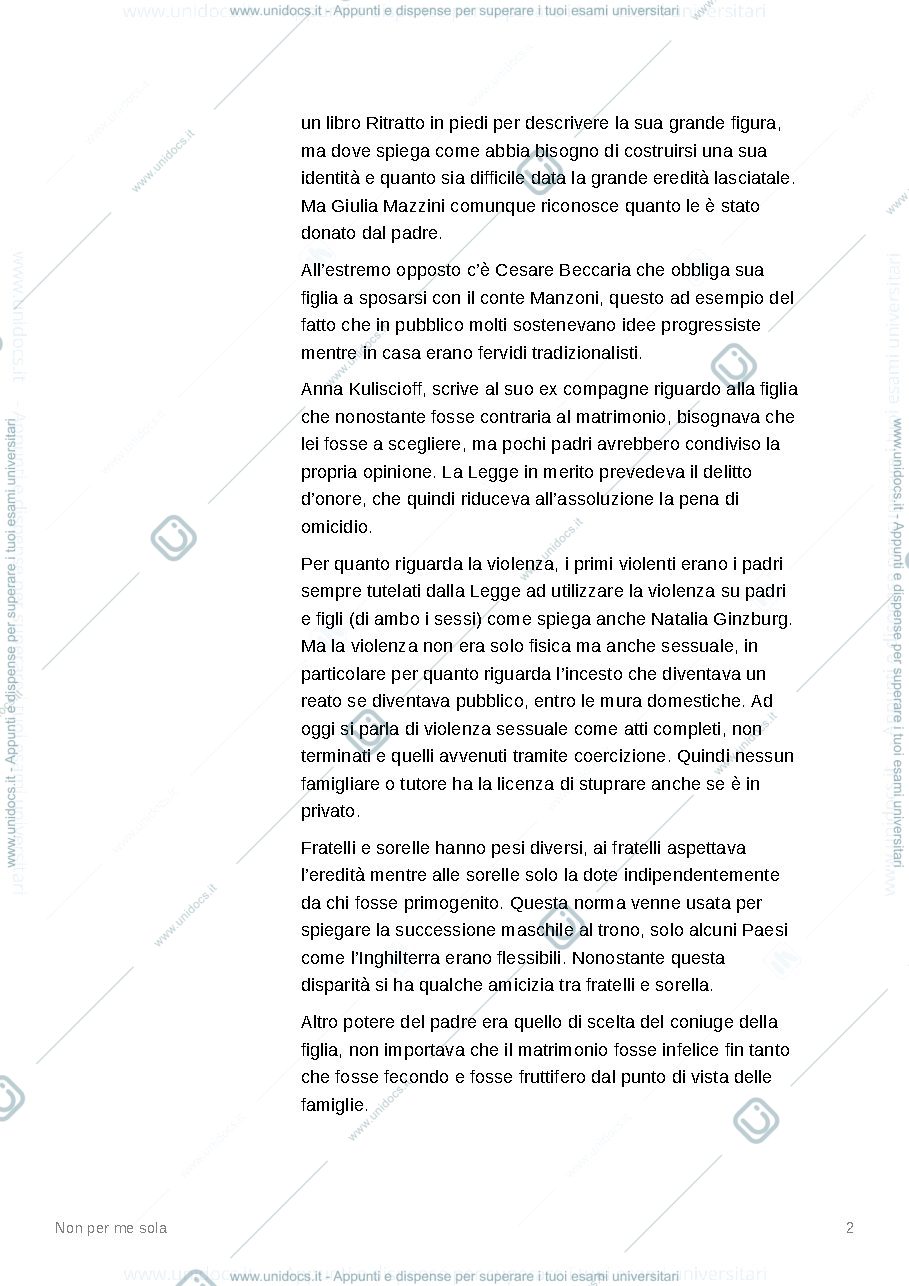Anteprima pagina 2 — Non per me sola