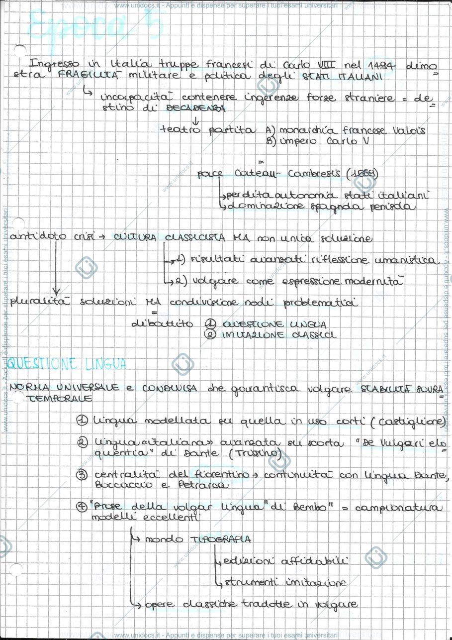 Anteprima pagina 1 — Corso istituzionale-da Bembo a Guarini (parte 1)
