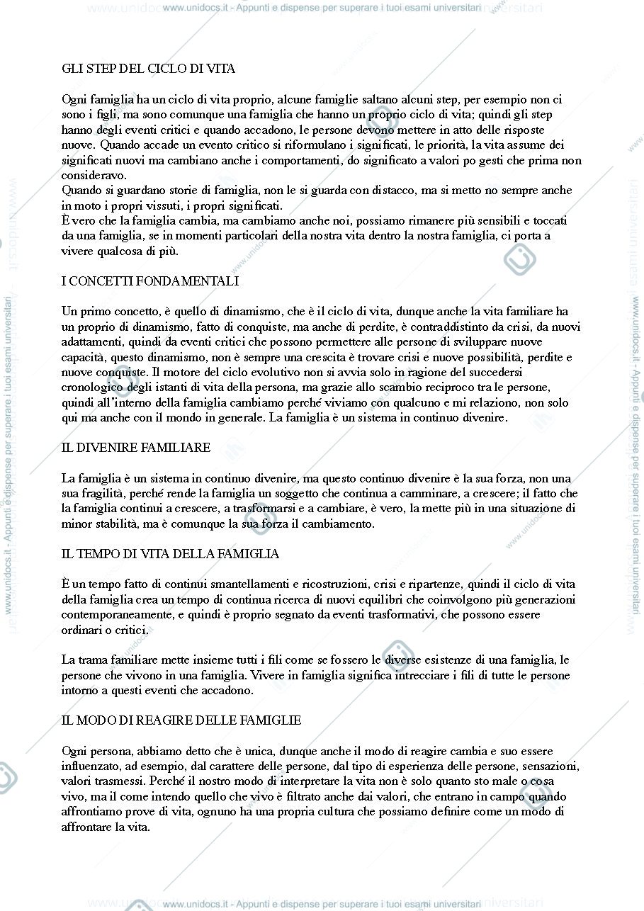 Anteprima pagina 3 — pedagogia della famiglia libro secondo semestre