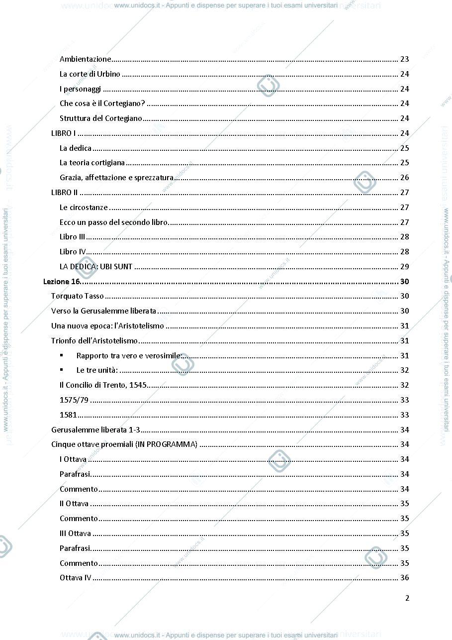 Anteprima pagina 2 — Letteratura Italiana Modulo B