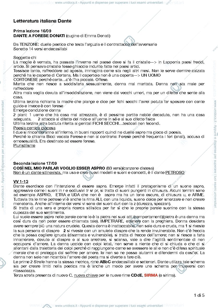 Anteprima pagina 1 — dante 