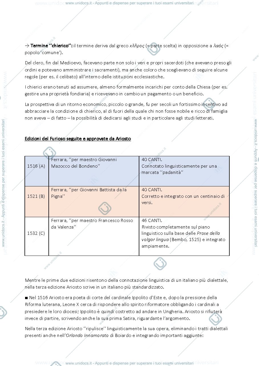 Anteprima pagina 4 — Appunti MODULO B LETTERATURA ITALIANA A (FEDI) aa. 2018/2019