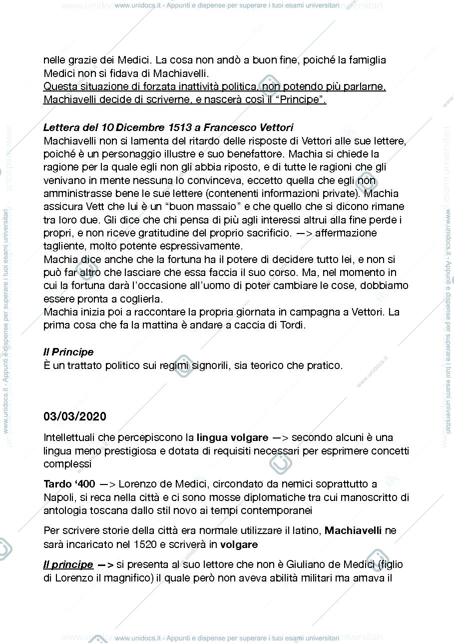 Anteprima pagina 3 — Appunti lezioni letteratura italiana Degl'Innocenti