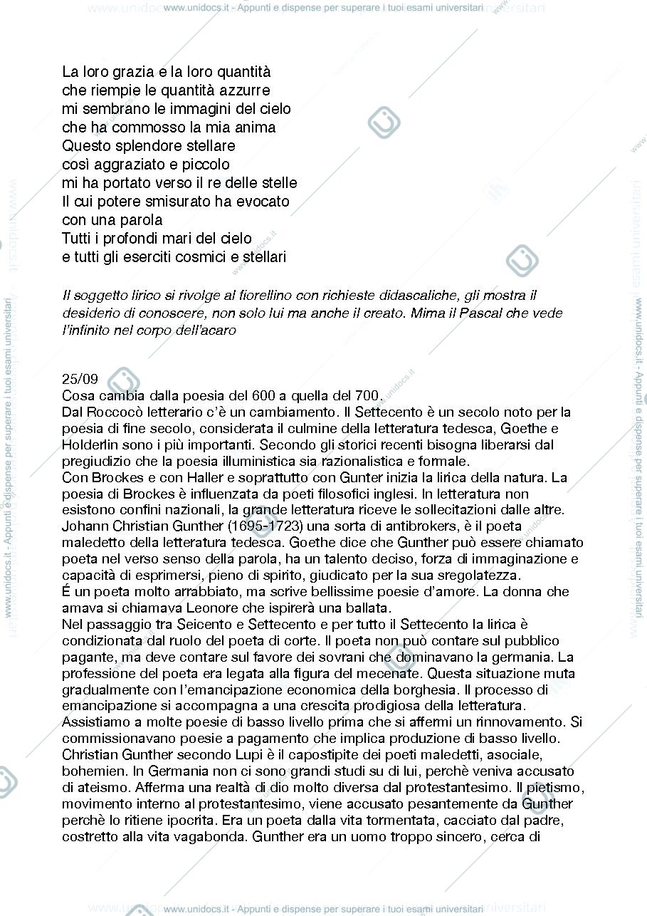 Anteprima pagina 2 — Appunti letteratura tedesca 
